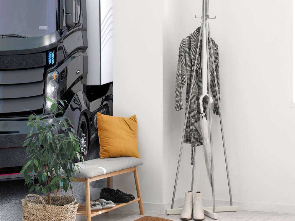 Futuristische vrachtwagen