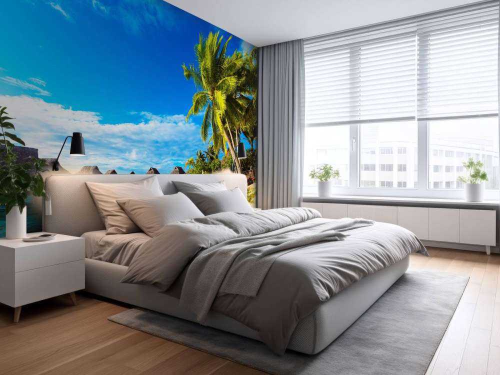 Palmbomen op Bora Bora