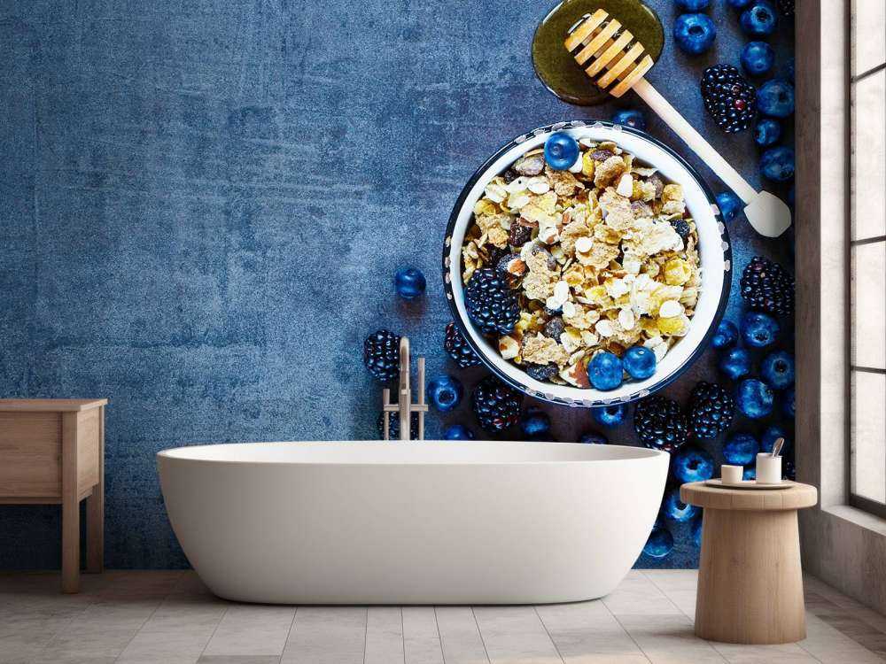 Muesli met honing en bessen