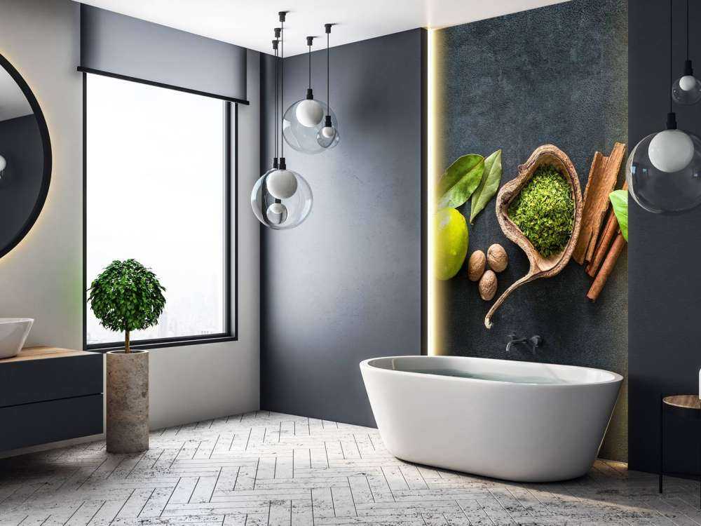 Kruiden en specerijen met een donkere achtergrond