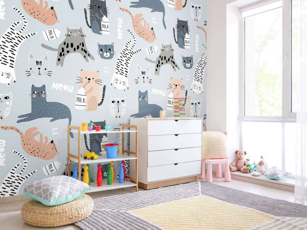 Katten en poezen print