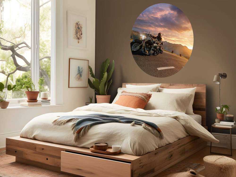 Vintage motoren op de weg