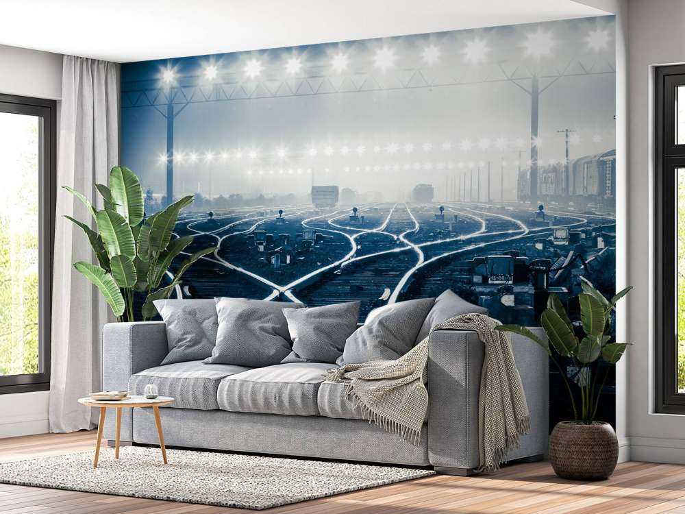 Verlichte spoorwissels