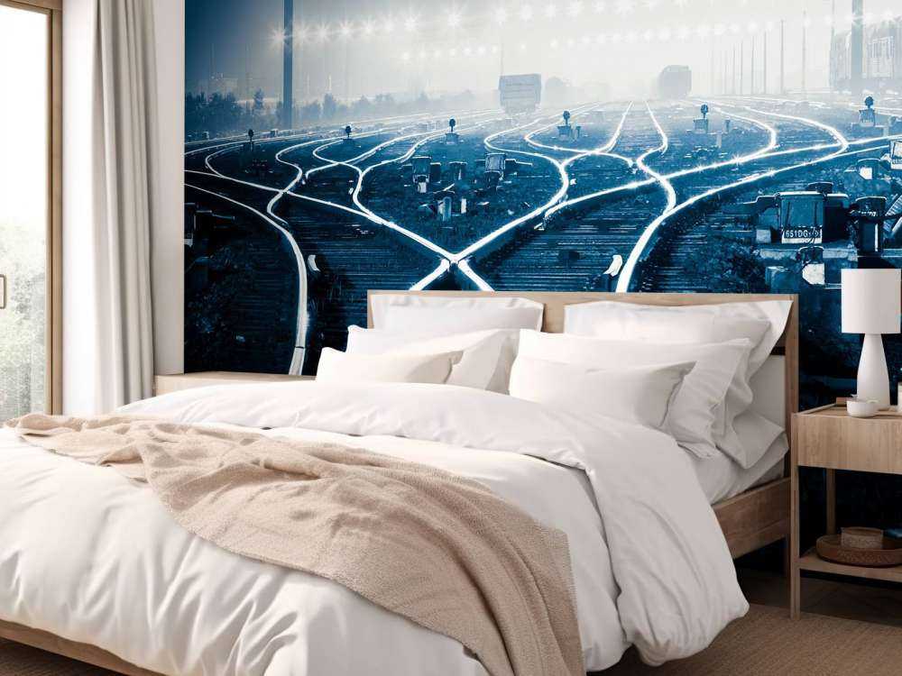 Verlichte spoorwissels