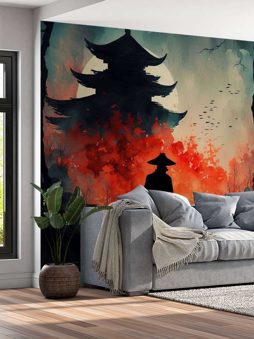 Illustratie met Oosterse elementen