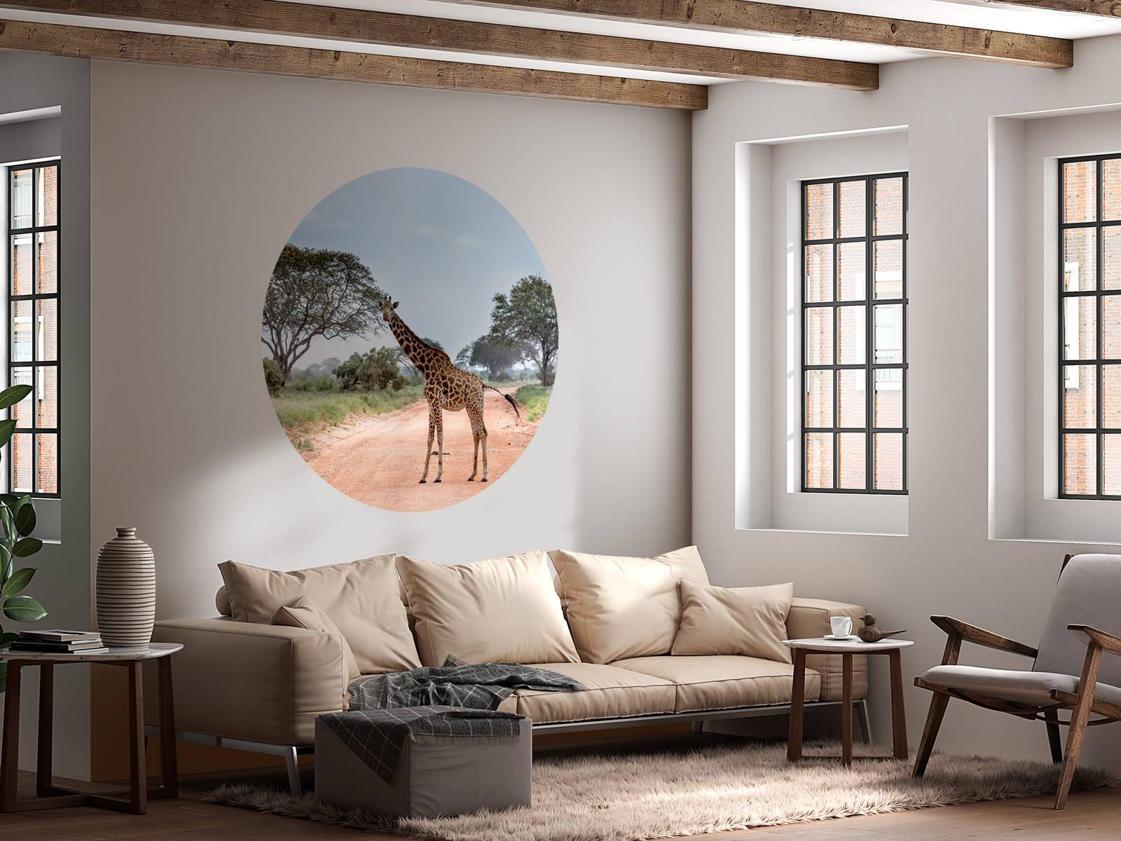 Verbaasde giraffe