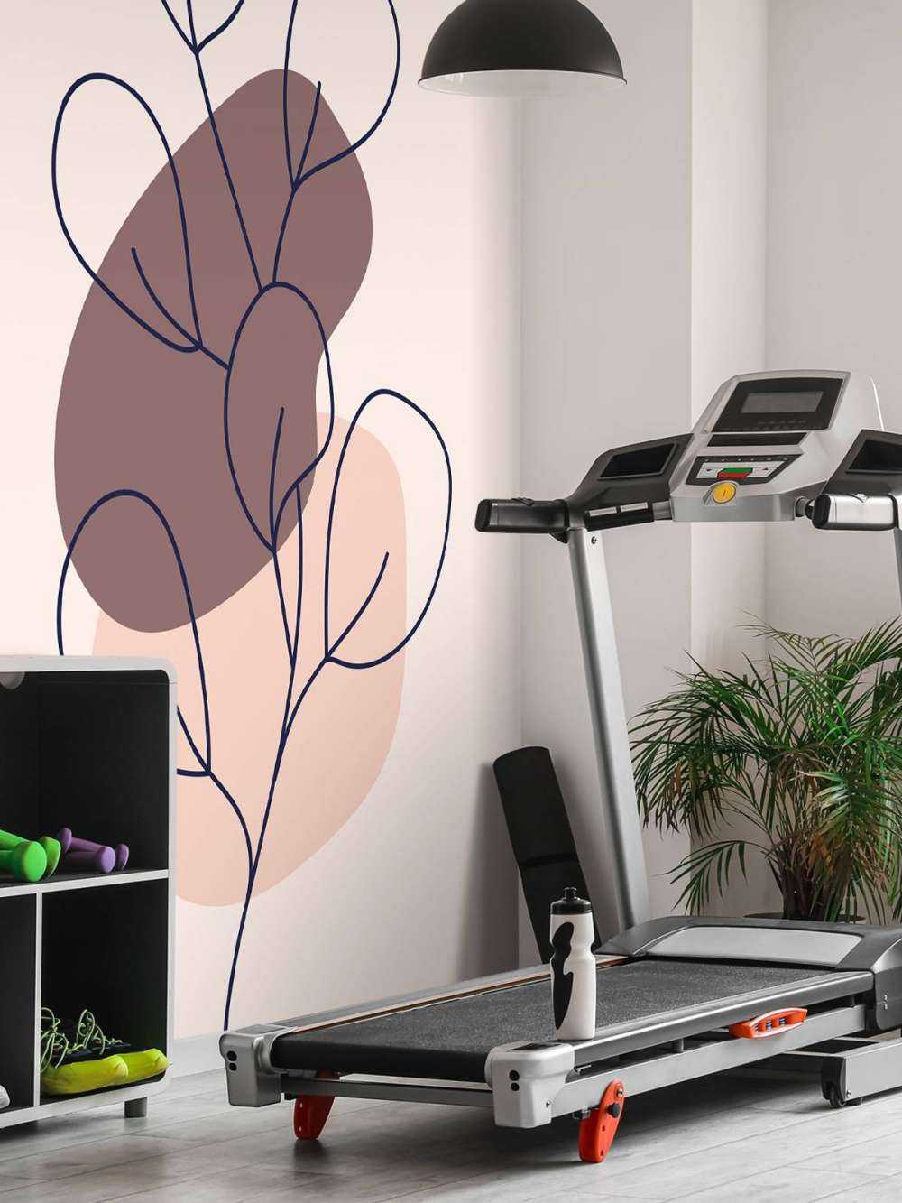 Plant met blaadjes en vormen