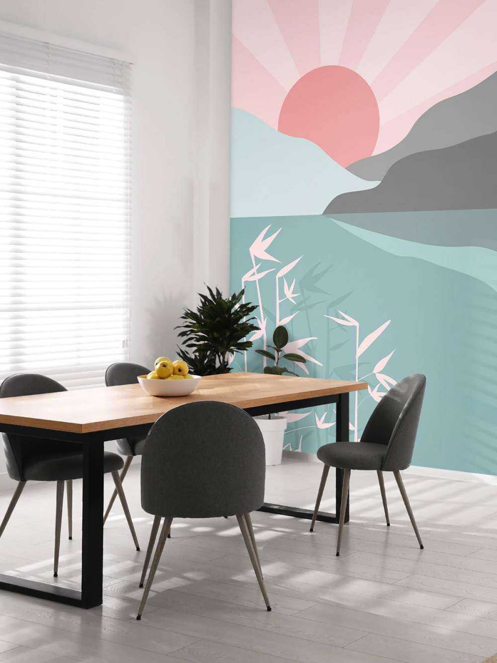 Illustratie van een mooi uitzicht