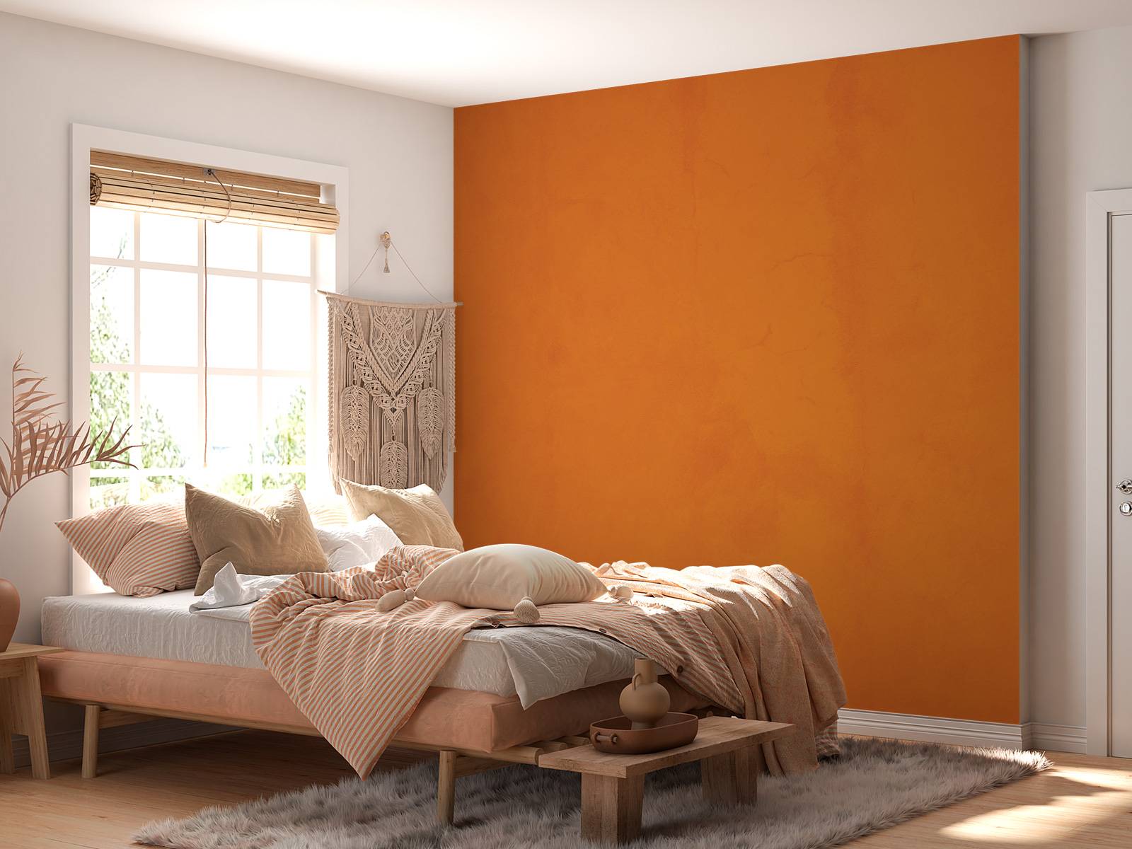 Oud oranje beton