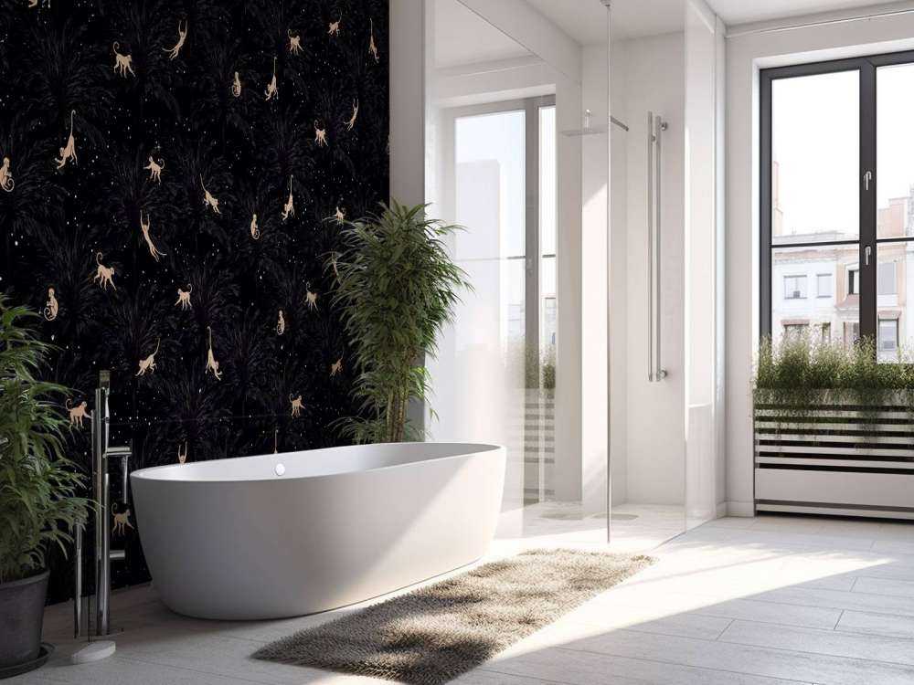 Tropische apen - zwart