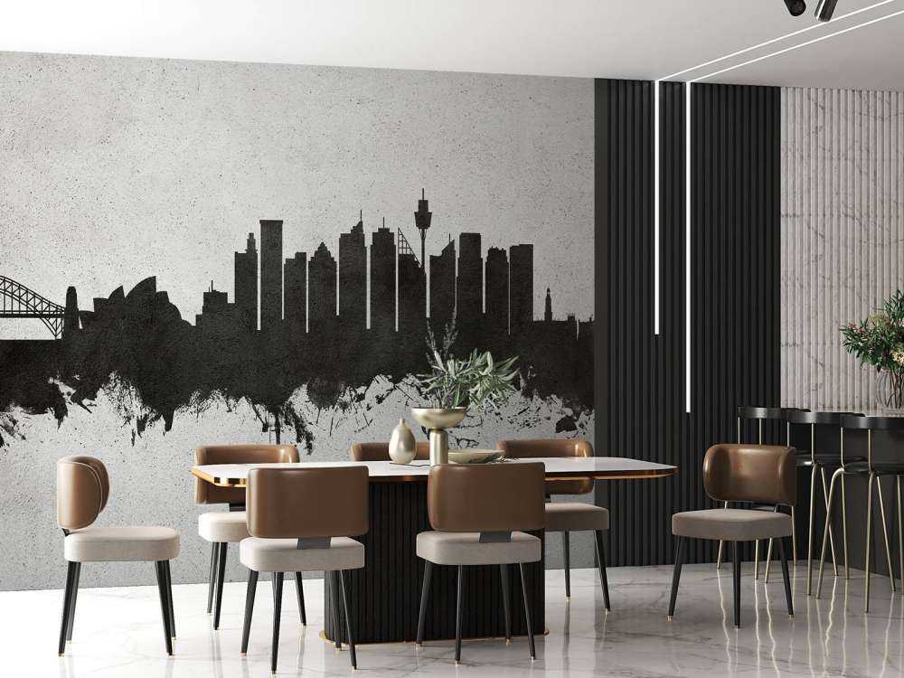 Waterverf skyline, Sydney