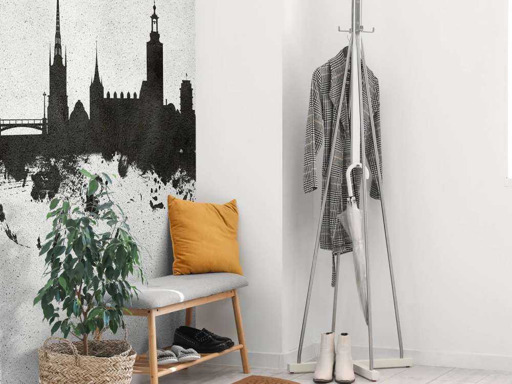 Waterverf skyline, Stockholm