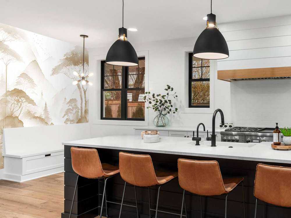 Bergmeer in Nevelige Inkt, taupe