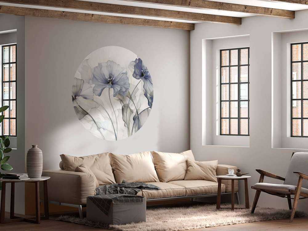 Ethereal flower fantasies blue grey