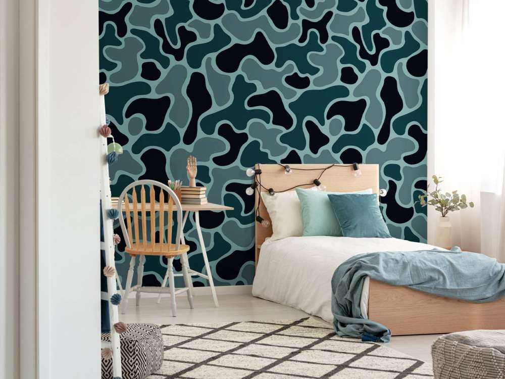 Groen grijze camouflage 