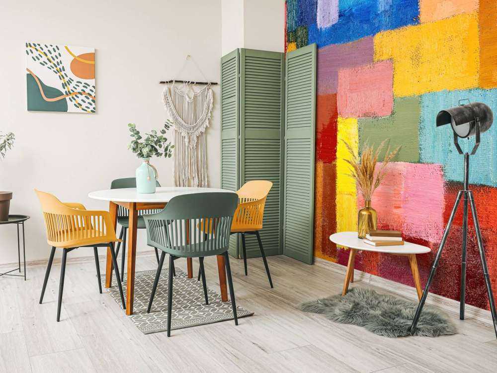 Kleurrijke vlakverdeling