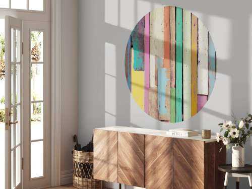 Gekleurd sloop hout