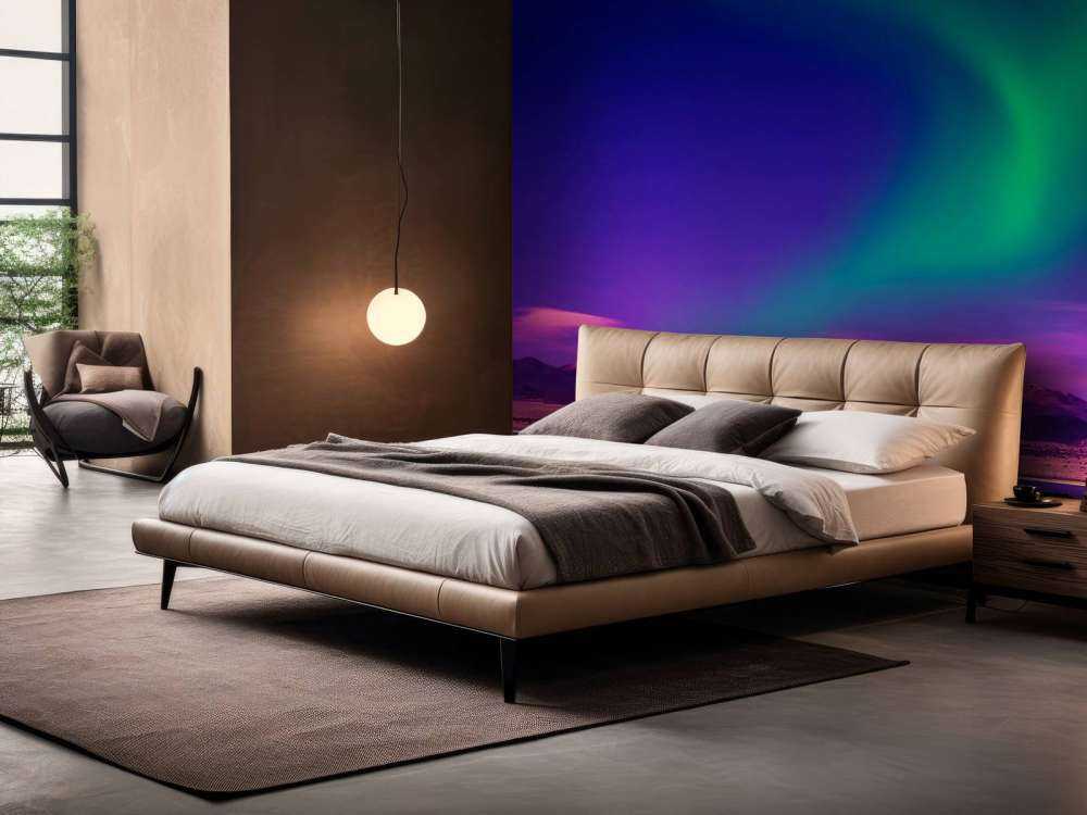 Noorderlicht met roze effect