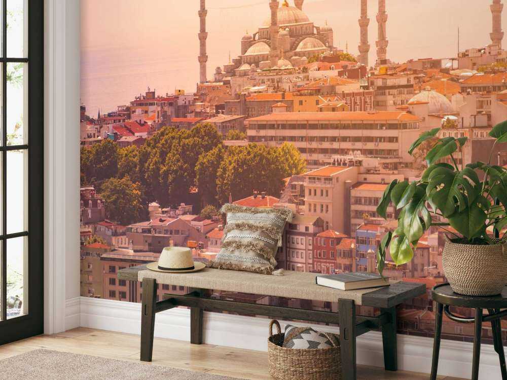 Istanbul op een warme dag