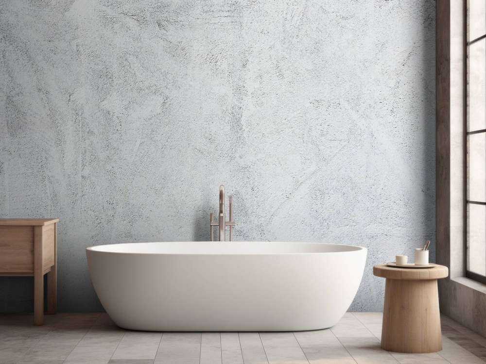 Grijze muur met structuur