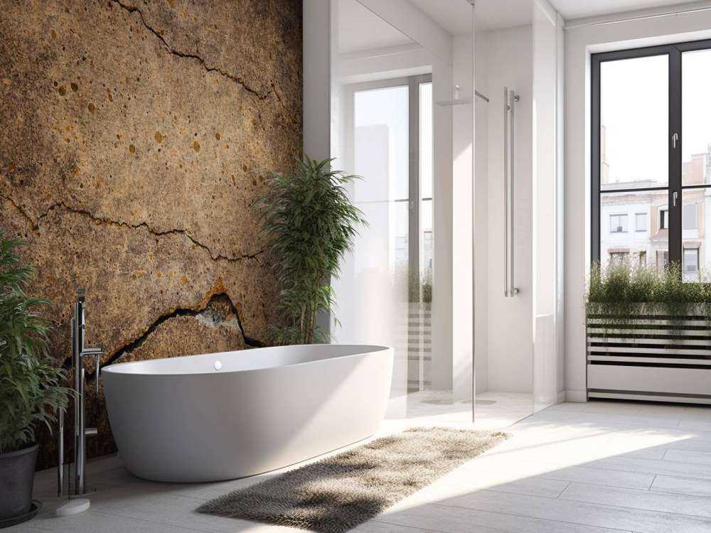 Gebroken bruin cement