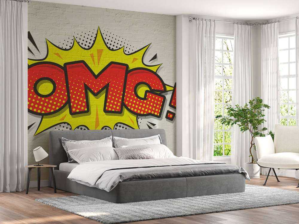 Gekleurde graffiti op muur