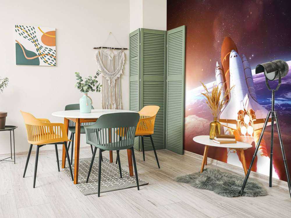 Space Shuttle in de ruimte