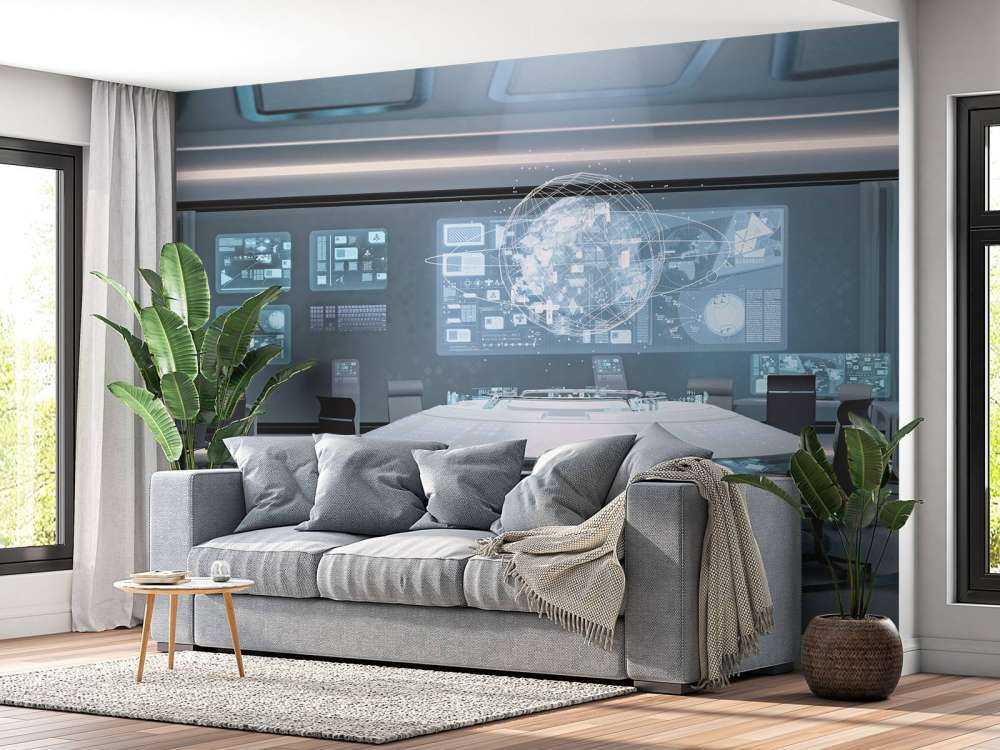 Futuristisch commandocentrum