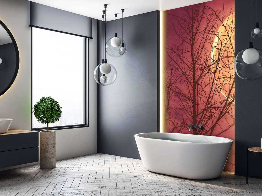 Kleurrijke maan design