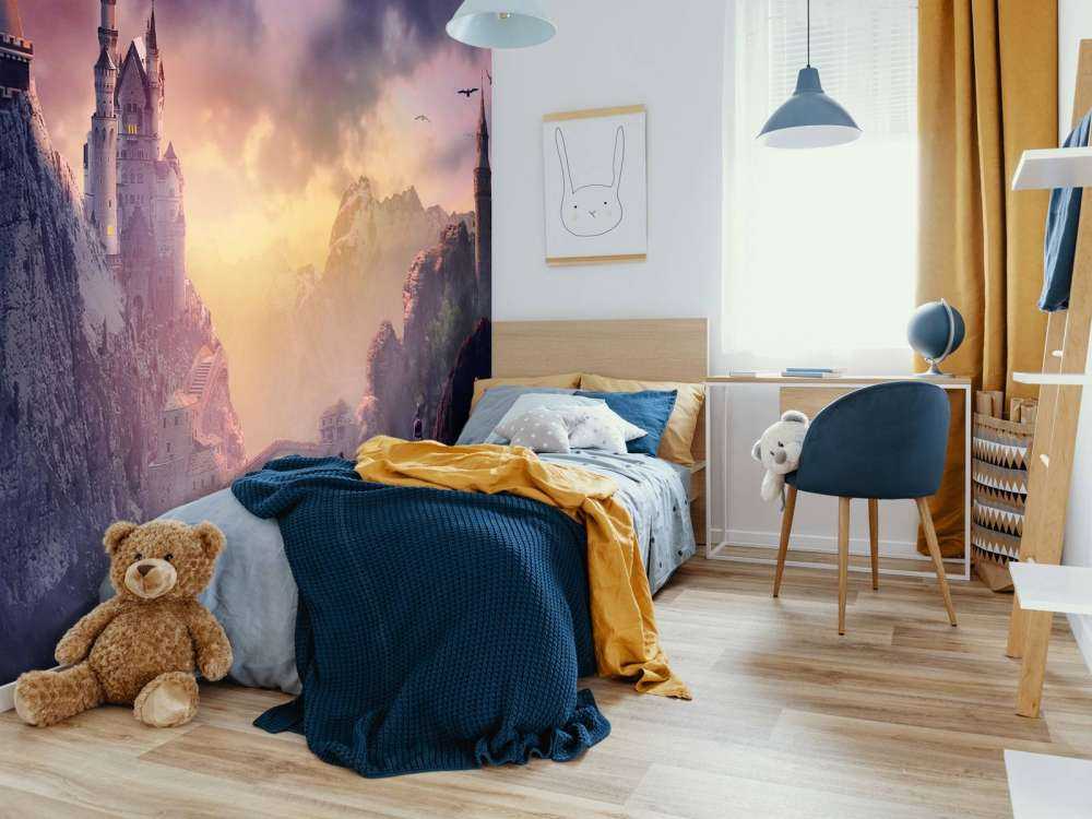 Kasteel tijdes de zonsondergang