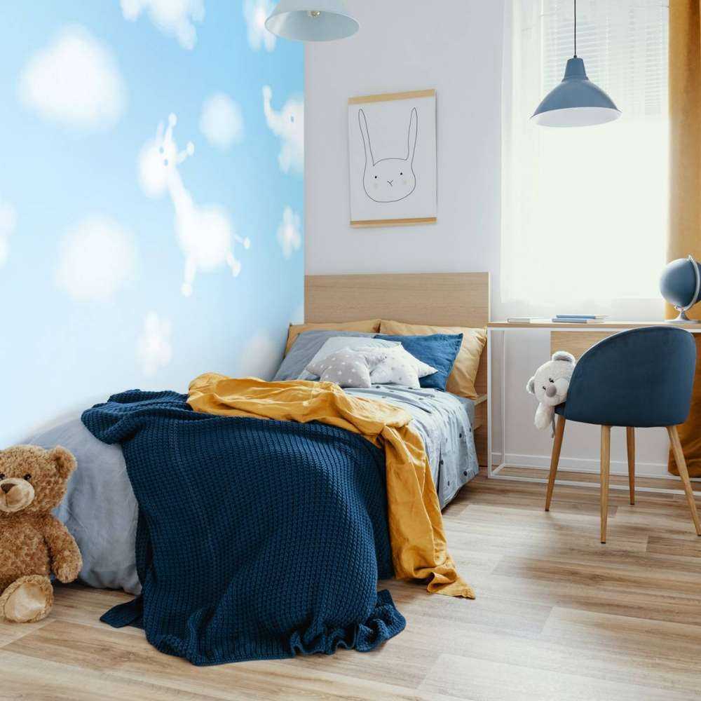 Wolken met kinderfiguurtjes