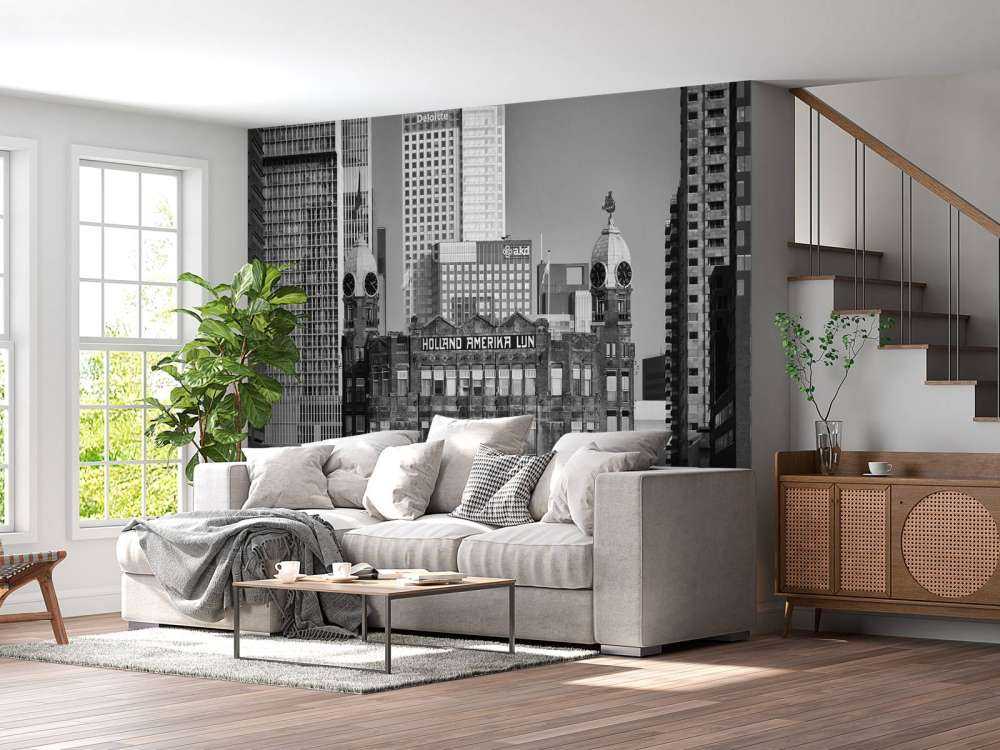 Hotel New York in zwart wit  Rotterdam 