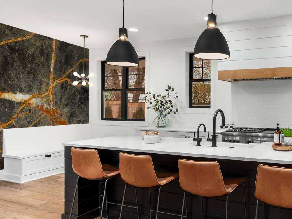 Marmer met koperkleur