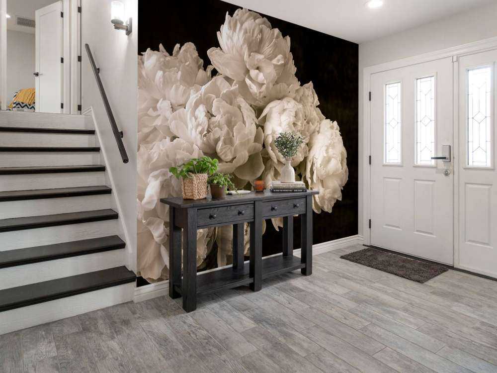 Bos pioenrozen vintage