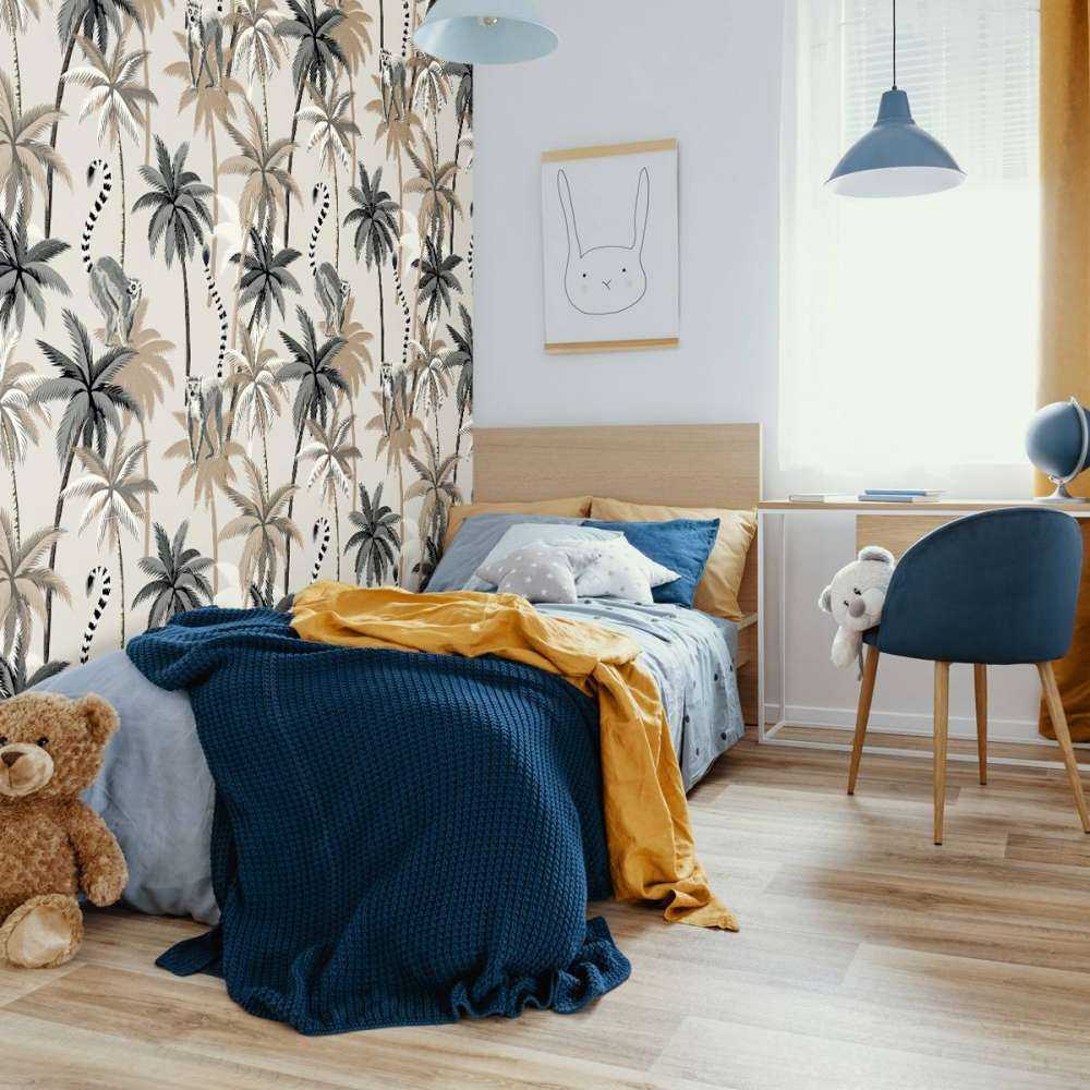 Ringstaartmaki's in de bomen