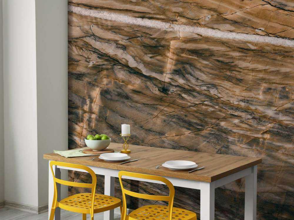 Marmer met gele tint