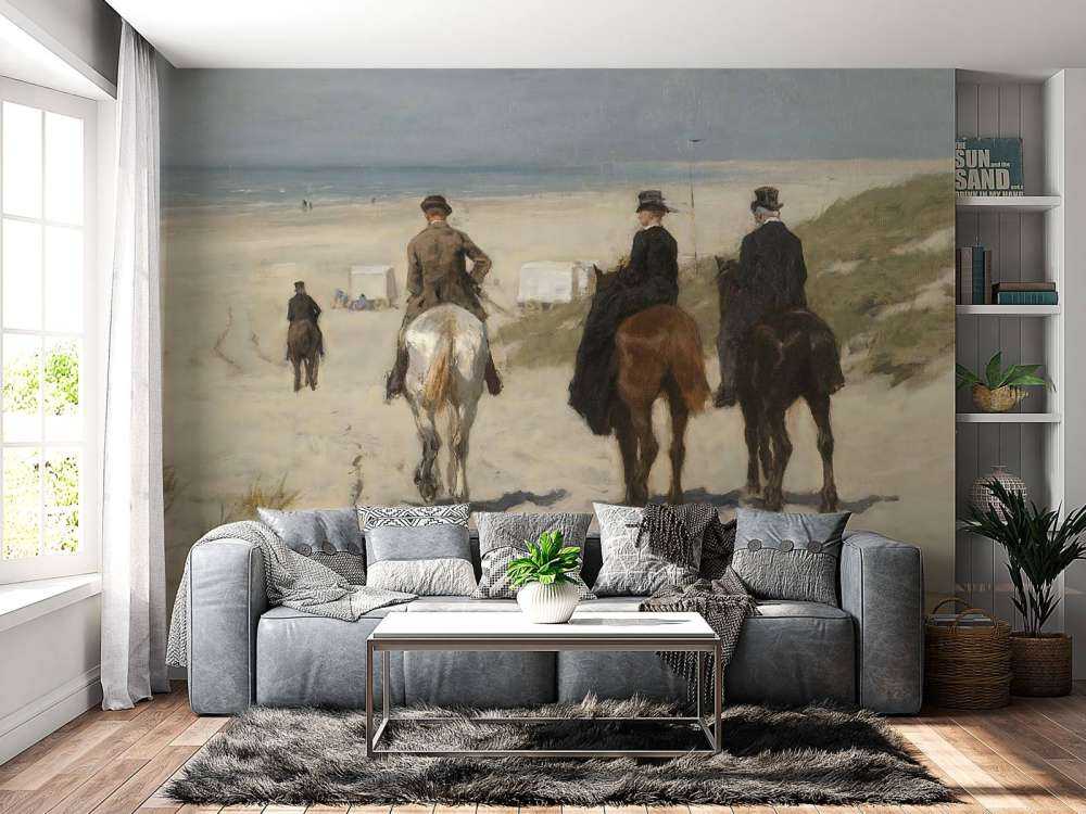 Morgenrit langs het strand