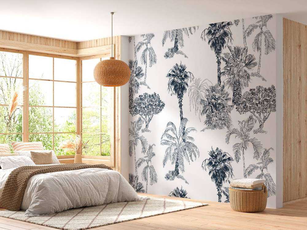 Tropische palmen en bomen