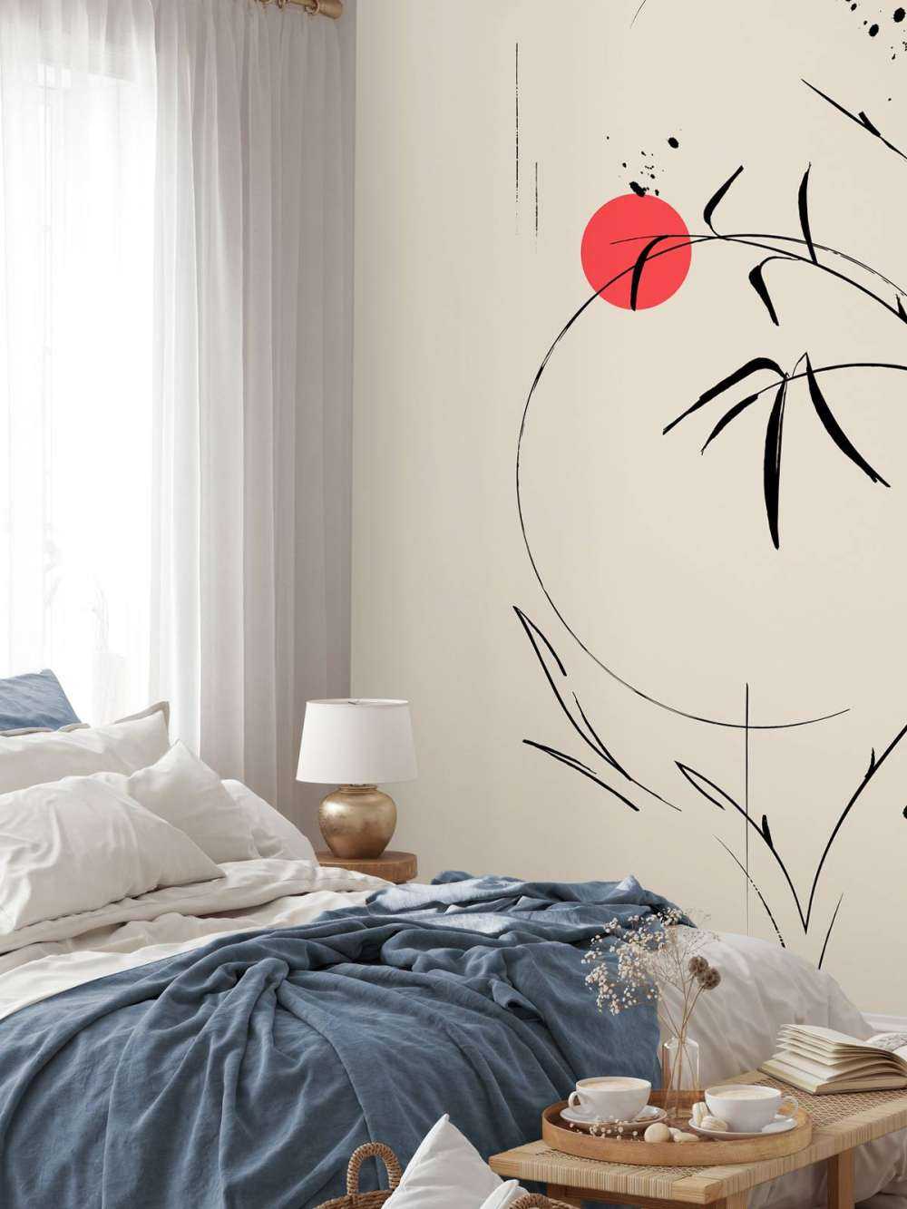 Abstracte illustratie in Oosterse stijl