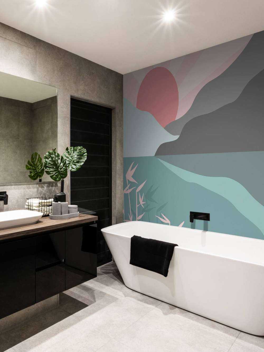 Illustratie van een mooi uitzicht