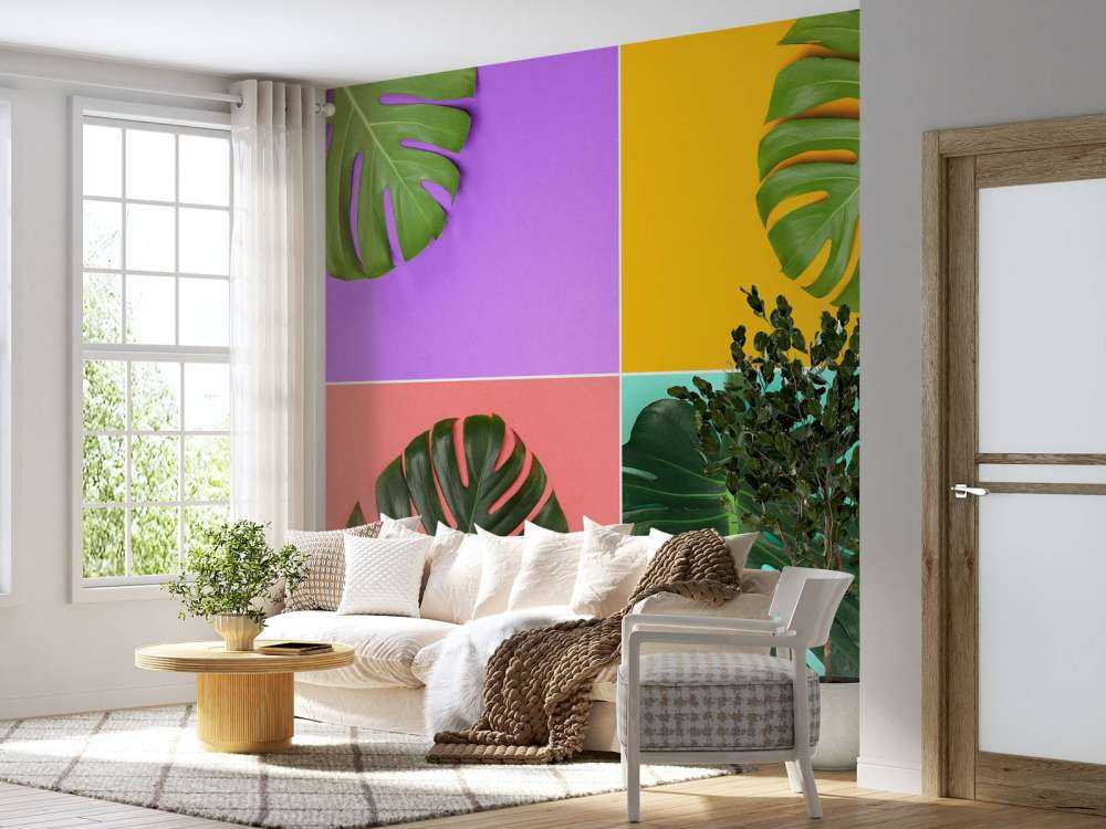 Plant met verschillende kleuren