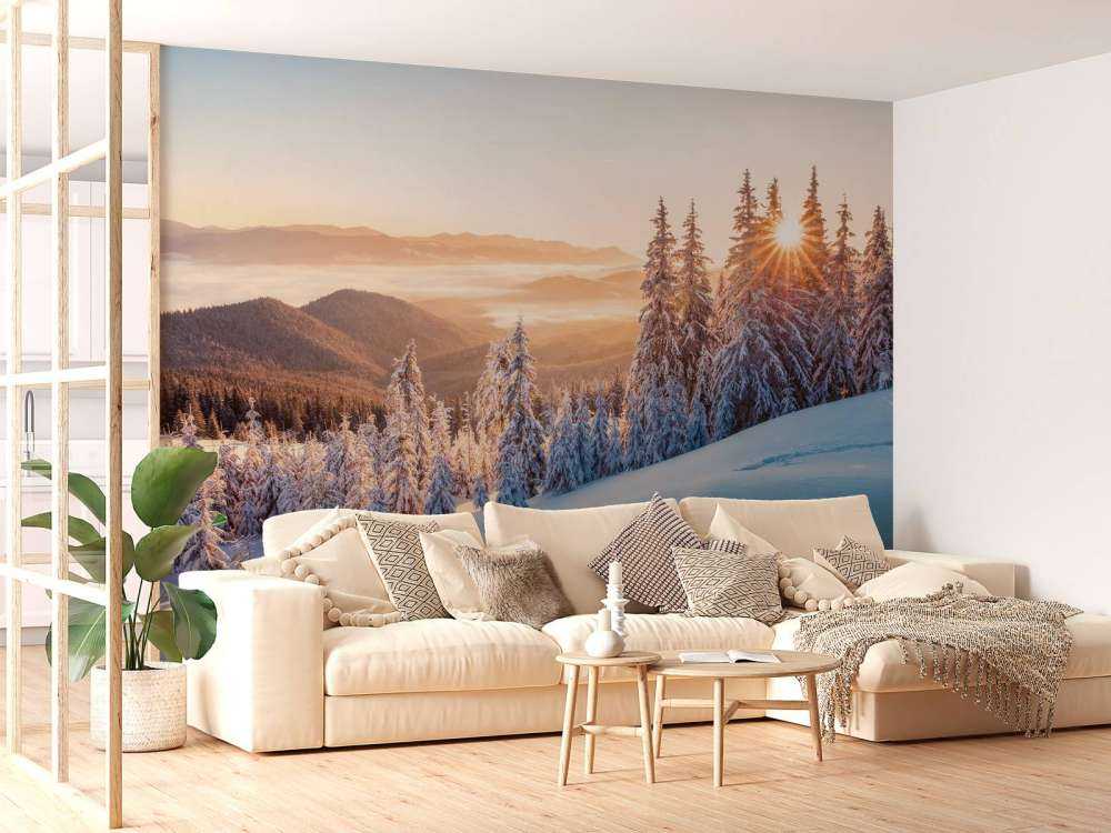 Winterochtend in de bergen