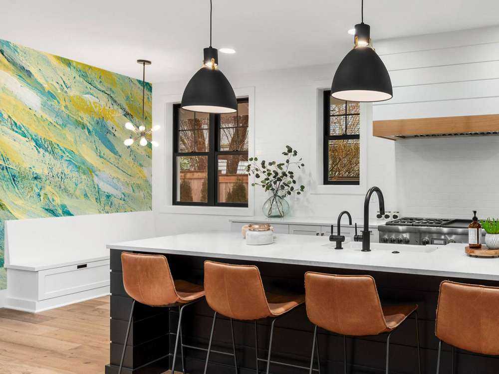 Gekleurde verfstrepen