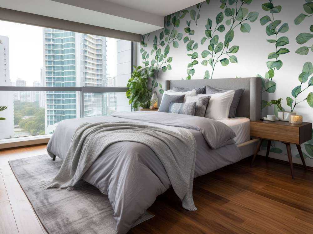 Waterverf bladeren en takken