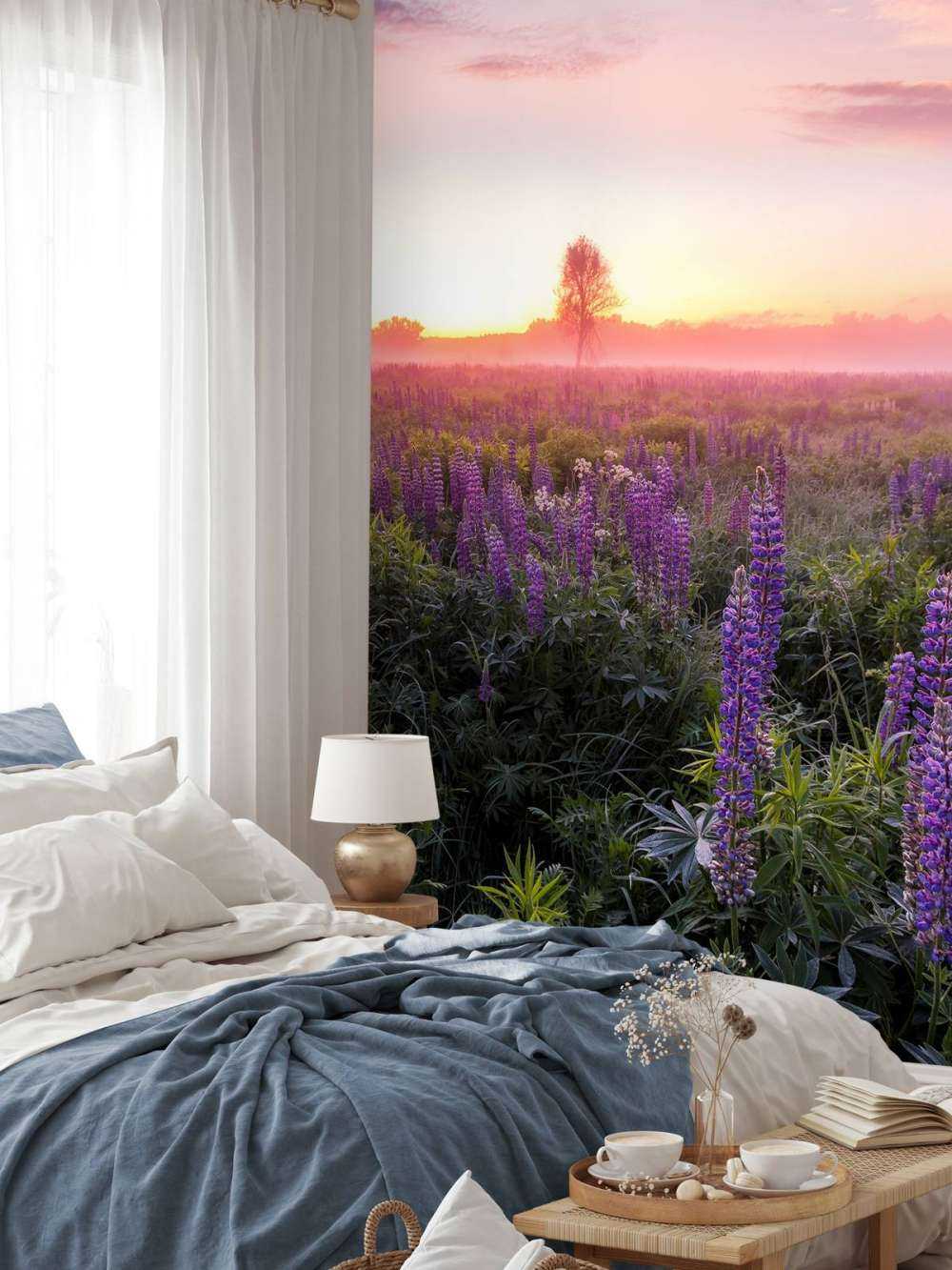 Bloeiende lupines