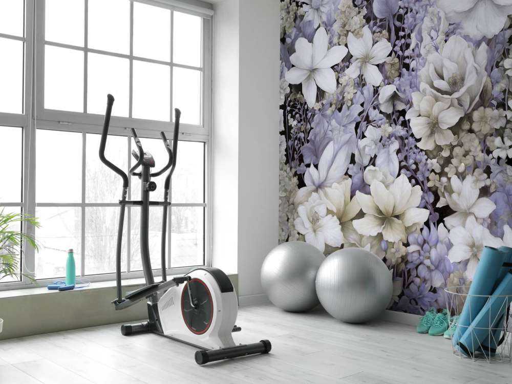 Flower festivalSEAMLESS Dark Gray