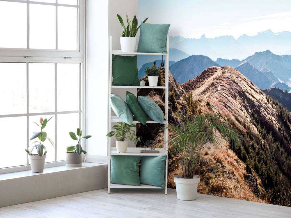 Herfstochtend op bergkam