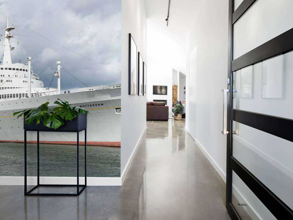 Stijlvolle oceaanreus in de haven