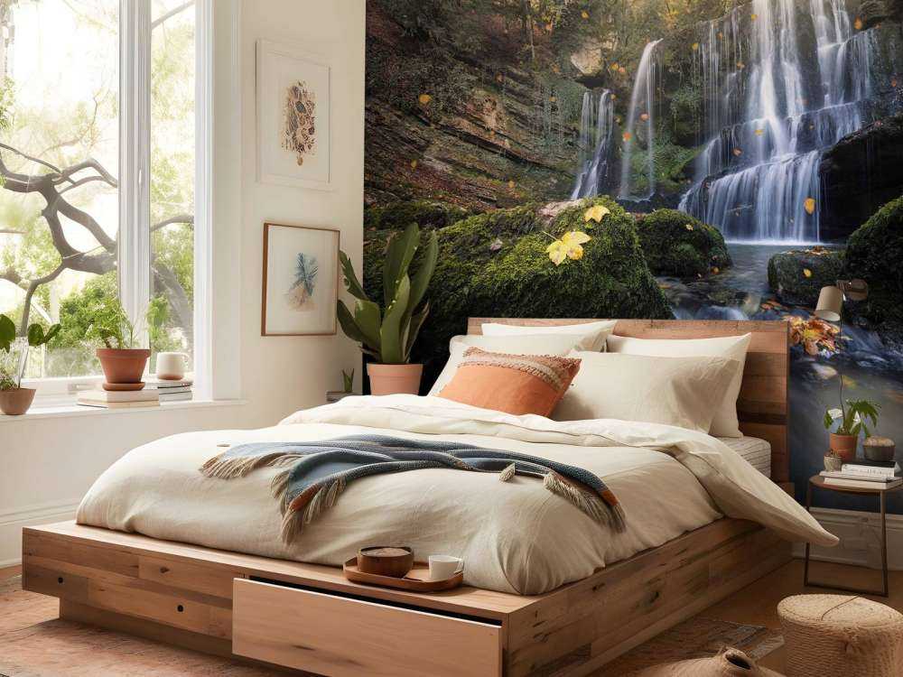 Herfstwaterval in het Woud