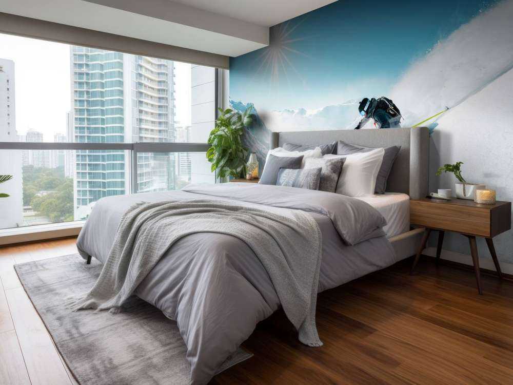 Poedersneeuw onder ijzige winterzon